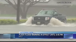 Emergency crews respond to flooding, landslides as heavy rain drenches Maui