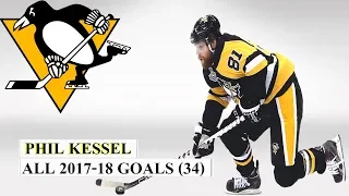 Phil Kessel (#81) All 34 Goals of the 2017-18 NHL Season