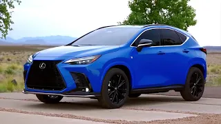 New Lexus NX 450h- PHEV 2022 - First Look- Exterior- Interior Driving Specs Blue Mica color.