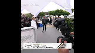 L'arrivée en fanfare de l'actrice Meryl Streep pour le Photocall du Festival de Cannes.