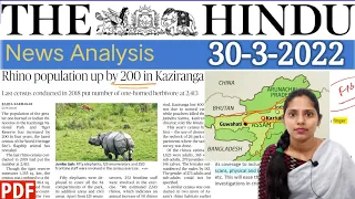 30 March 2022 | The Hindu Newspaper Analysis in English | #upsc #IAS