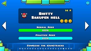 Geometry Dash - 'Sh#tty Sakupen Hell' 100% Complete.