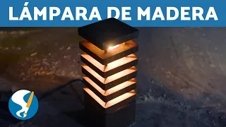 Cómo hacer una LAMPARA de MADERA 💡 Paso a Paso 💡