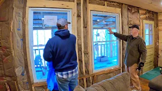 Old Cabin Remodel 16: Hot Cracklins and a New Wall