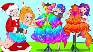 Princess Dress Up: Christmas gifts story 🎄🎅🏻 - Hilarious Cartoon Animation