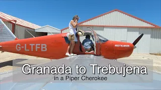 Flying a Piper Cherokee from Granada to Trebujena and back again. www.hour-building.com