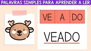 #3 Palavras simples para aprender a ler | Aprendendo a ler em casa | Ensinando meu filho