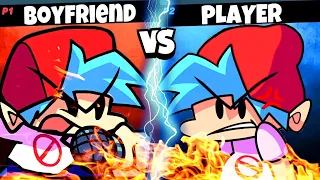 Boyfriend Vs Player! Pt.2 - Friday Night Funkin (ft. GameToons) + Player VS Bunzo Mod