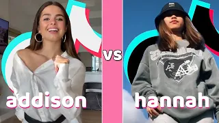 Addison Rae Vs Hannah TikTok Dances Compilation