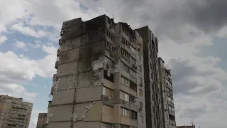 Wrecked buildings in Kyiv as shelling continues in Ukraine | AFP