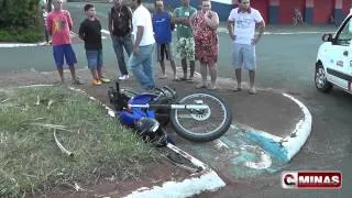 Motociclista perde dois dedos em acidente na Avenida Dona Floriana