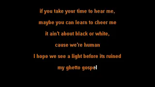 2pac  -  Ghetto Gospel - clay wood karaoke