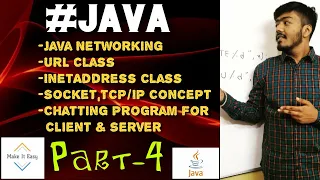 Java: Java Networking || URL Class || InetAddress Class || Socket TCP/IP || Chat Program using N/w