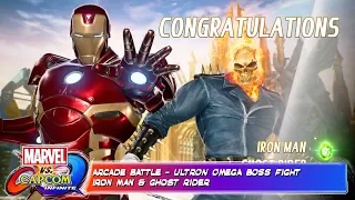 Marvel vs Caprom Infinity - Iron Man & Ghost Rider vs Ultron Omega End Boss Fight