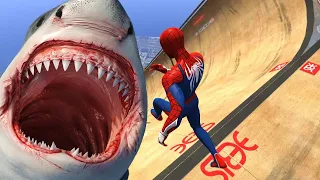 GTA 5 SPIDERMAN Ragdolls 4k Compilation #99 (GTA 5 Fails, Funny Moments/Ragdolls)