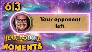 Opponent Left Bug, WTF?? | Hearthstone Daily Moments Ep. 613