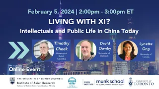 Living with Xi? Intellectuals and Public Life in China Today