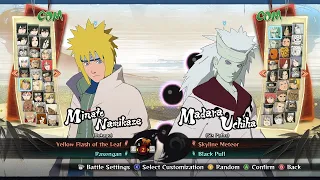 Minato Namekaze Vs. Madara Uchiha / NSUNS4 / CPU Vs. CPU