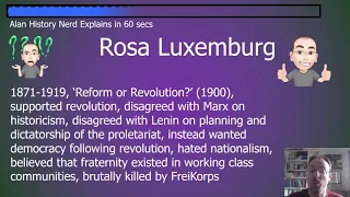 Done in 60 Seconds Rosa Luxemburg