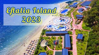 Eftalia island 2023 / aqua park, beach review/ Antalya Turkler Alanya Turkey