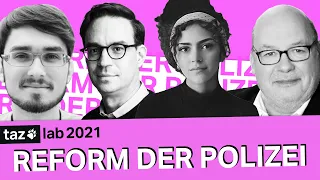 Rafael Behr, Daniel Loick, Simin Jawabreh und Konrad Litschko: Achtung Polizei im taz lab 2021