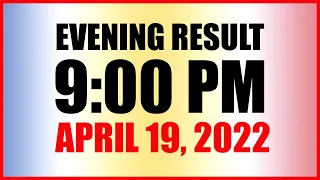 Lotto Result Today 9pm Draw April 19 2022 Swertres Ez2 Pcso