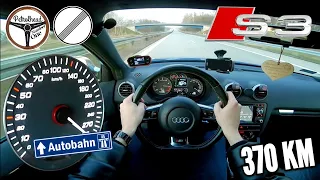 370 KM Audi S3 8p | V-MAX. Próba autostradowa. RACEBOX 100-200 km/h.