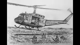 How to Draw a UH-1 Huey Helicopter