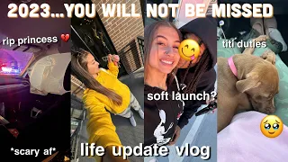 LIFE UPDATE VLOG: scary accident/totaled car, making 2024 vision boards w/ BAEE, silk press, etc.💖