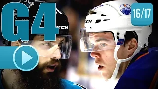 Edmonton Oilers vs San Jose Sharks. 2017 NHL Playoffs. Round 1. Game 4. April 18th, 2017. (HD)