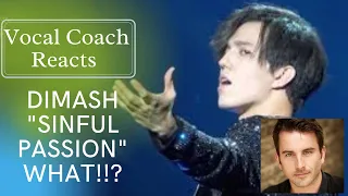 Vocal Coach Reacts - Dimash (Sinful Passion) Live..... What!!!!? #dimash #sinfulpassion