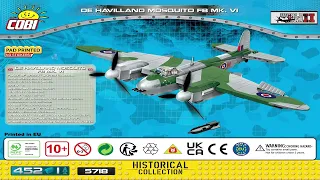 Cobi Instructions | Small Army / WW2 | 5718 | De Havilland Mosquito FB Mk.VI Plane