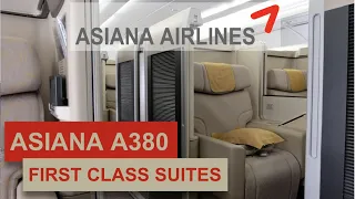 ASIANA A380 FIRST CLASS SUITES: Bangkok to Seoul