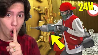 ROUBANDO O MAXIMO DE BANCOS POSSÍVEIS POR 24 HORAS NO GTA 5!! (Incrível)