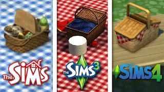 Sims 1 vs Sims 3 vs Sims 4 - Picnic Basket