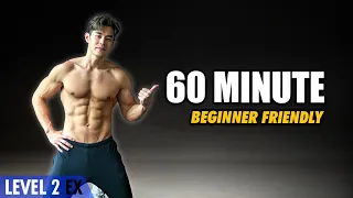 Basic 1 Hour Workout | No Gym Fat Burning & Body Strengthening (Level 2-3)