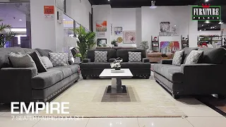 7 Seater Fabric Sofa Set - EMPIRE | Furniture Palace