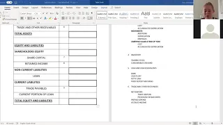 Accounting lesson - Balance Sheet and Notes