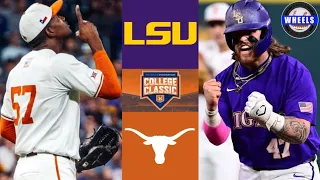 #3 LSU vs #15 Texas (Great Game!) | Astros Foundation College Classic | 2024 College Baseball