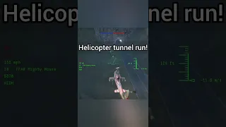 Helicopter tunnel run in warthunder! #shorts #fyp #warthunder