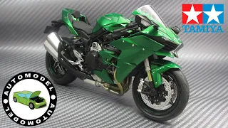 Tamiya Kawasaki Ninja H2 Model build/Сборка модели