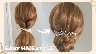 HAIRSTYLES! 💕PONYTAIL AND UPDO HAIRSTYLE 💕 簡單 盤髮教學 No 14