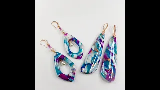 faux stone earrings