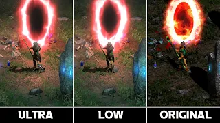 Diablo 2 Resurrected - Ultra vs Low vs Original | Graphics Comparison 4K