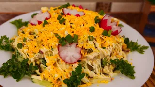 САЛАТ, який їси і не можеш зупинитись! Весняний салат за пару хвилин! Spring salad