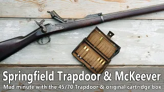 Springfield Trapdoor rifle & McKeever cartridge box - a Mad Minute Challenge