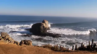 Olas de 3 metros en Punta de Lobos, Chile | Surf con GoPro