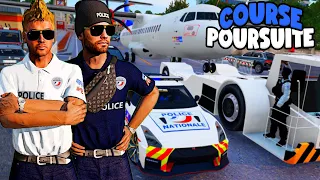 DEUX FAUX POLICIERS ESCORTENT UN AVION SUR LA ROUTE | A4L VICE CITY