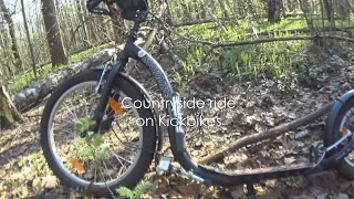 Countryside ride on Kickbikes