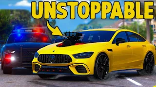 Unstoppable Mercedes AMG Annoys Cops In GTA 5 RP